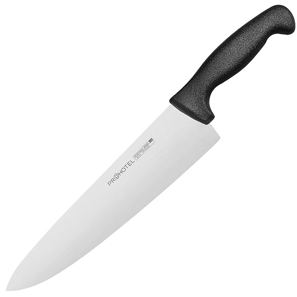 Нож поварской сталь нерж.,пластик ,L=380/240,B=55мм,металлич. (ЧЕРНЫЙ)